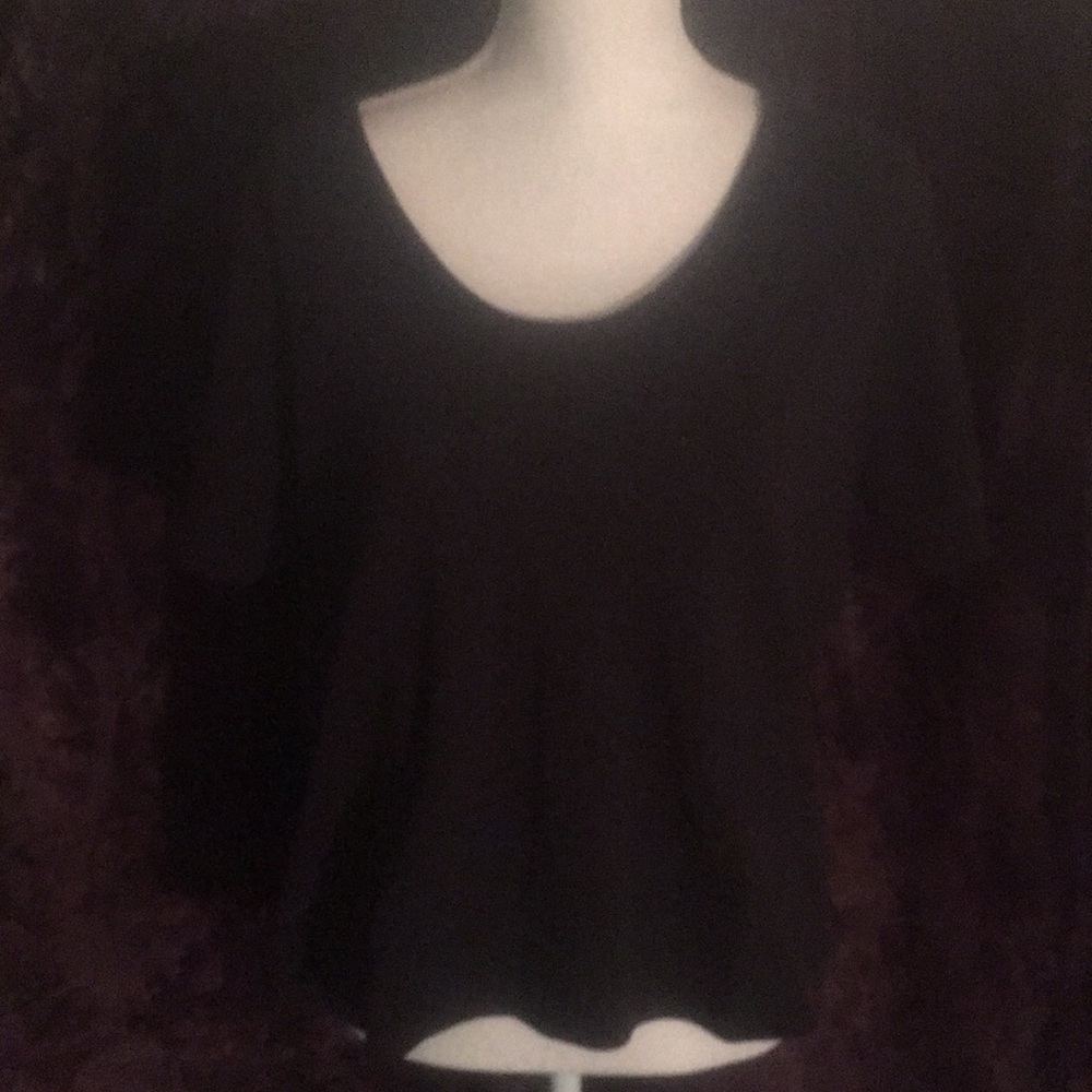 XL Black Liz Claiborne Essentials S/S Tee Shirt